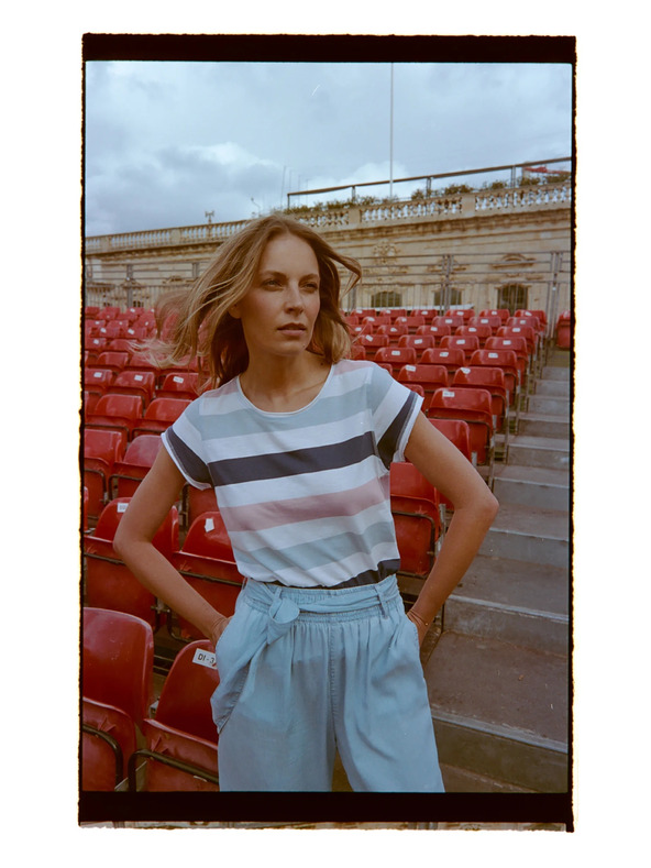 Moodo Majica sa prugama plava Moodo