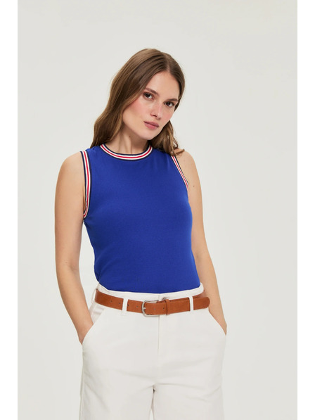 Moodo Pamučni top plavi Moodo