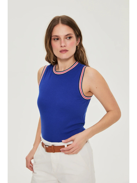 Moodo Pamučni top plavi Moodo