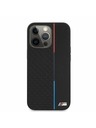 BMW BMW PU Triangles Tricolor Line Stražnji Poklopac za iPhone 13 Pro Max Black