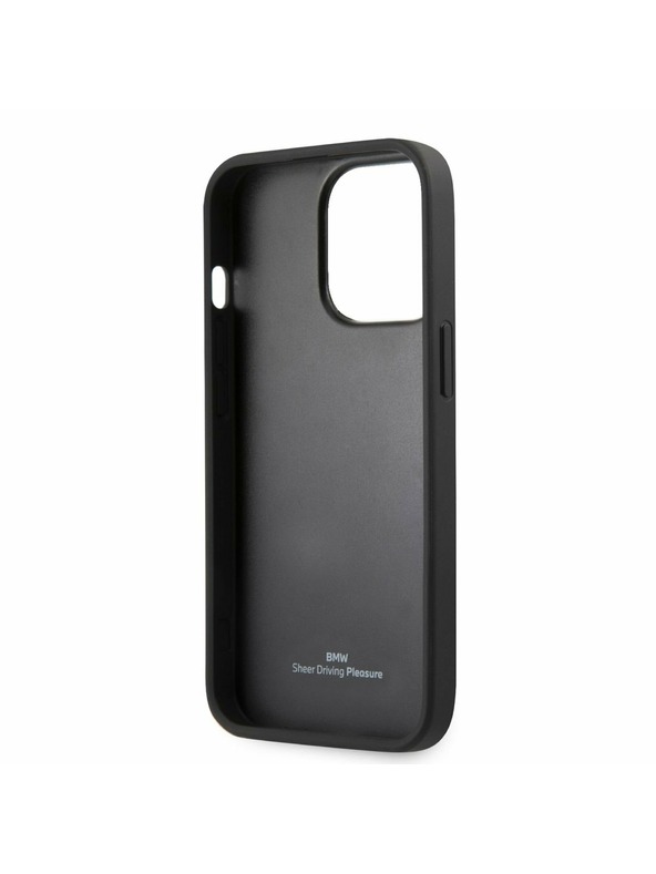 BMW BMW PU Triangles Tricolor Line Stražnji Poklopac za iPhone 13 Pro Max Black