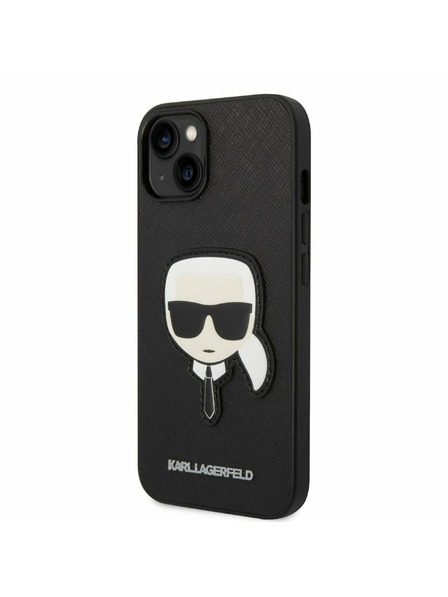 Karl Lagerfeld Karl Lagerfeld PU Saffiano Karl Head Stražnji Poklopac za iPhone 14 Plus Black