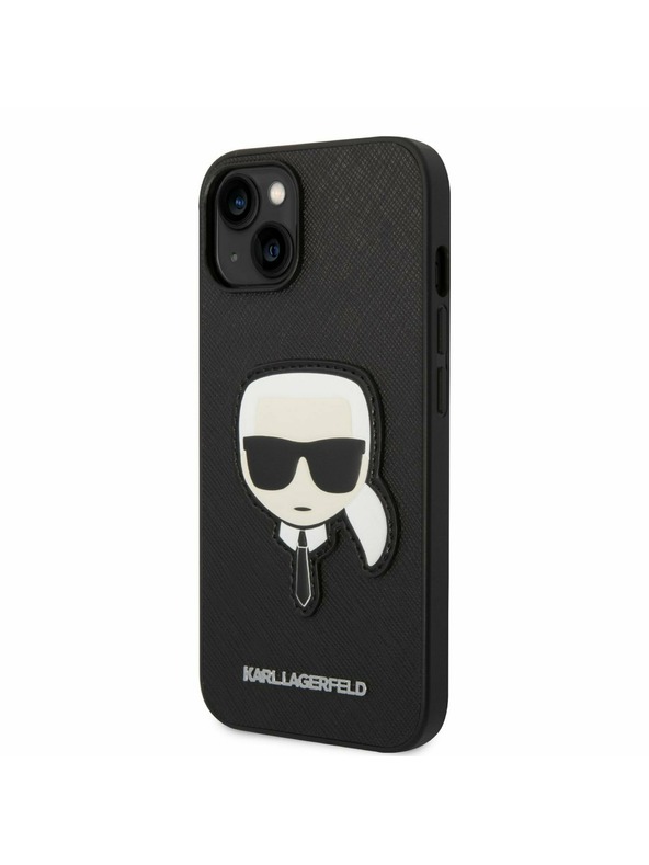 Karl Lagerfeld Karl Lagerfeld PU Saffiano Karl Head Stražnji Poklopac za iPhone 14 Plus Black