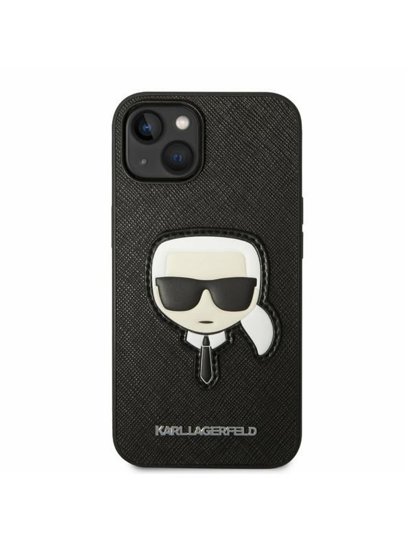 Karl Lagerfeld Karl Lagerfeld PU Saffiano Karl Head Stražnji Poklopac za iPhone 14 Plus Black
