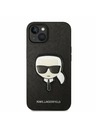 Karl Lagerfeld Karl Lagerfeld PU Saffiano Karl Head Stražnji Poklopac za iPhone 14 Plus Black
