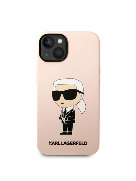 Karl Lagerfeld Karl Lagerfeld Liquid Silicone Ikonik NFT Stražnji Poklopac za iPhone 14 Plus Pink