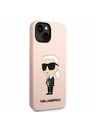Karl Lagerfeld Karl Lagerfeld Liquid Silicone Ikonik NFT Stražnji Poklopac za iPhone 14 Plus Pink