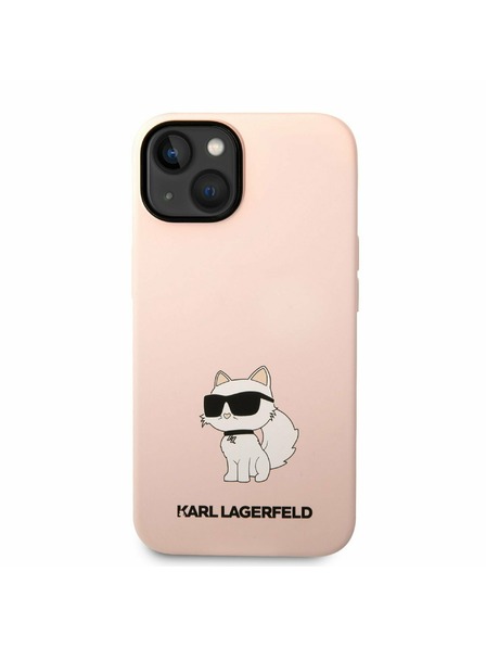 Karl Lagerfeld Karl Lagerfeld Liquid Silicone Choupette NFT Stražnji Poklopac za iPhone 14 Plus Pink