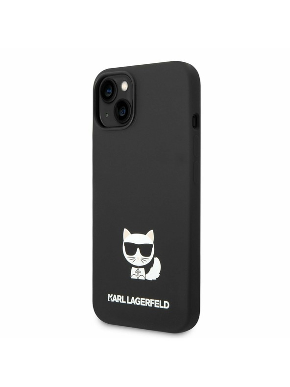 Karl Lagerfeld Karl Lagerfeld Liquid Silicone Choupette Stražnji Poklopac za iPhone 14 Plus Black