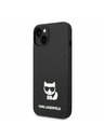 Karl Lagerfeld Karl Lagerfeld Liquid Silicone Choupette Stražnji Poklopac za iPhone 14 Plus Black