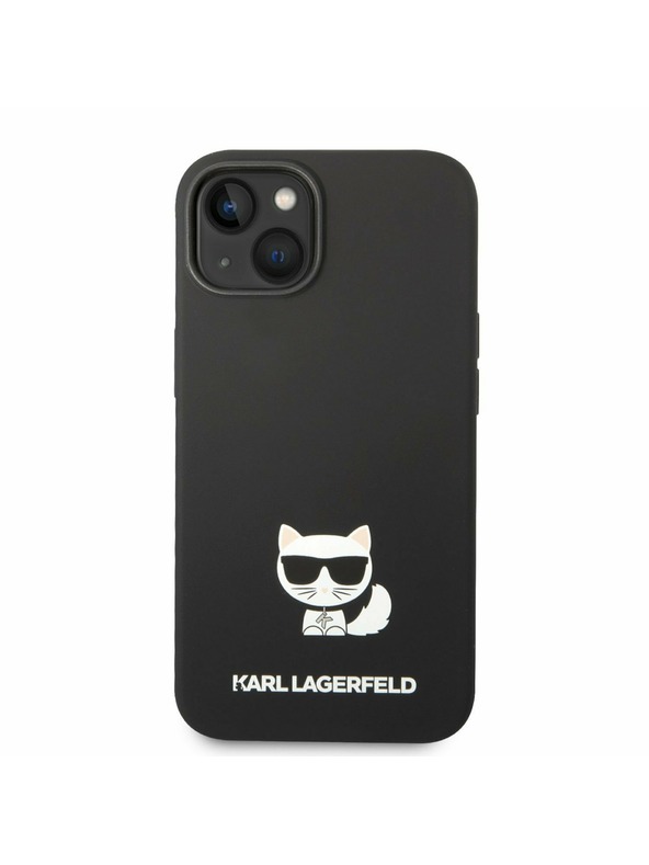 Karl Lagerfeld Karl Lagerfeld Liquid Silicone Choupette Stražnji Poklopac za iPhone 14 Plus Black