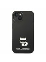 Karl Lagerfeld Karl Lagerfeld Liquid Silicone Choupette Stražnji Poklopac za iPhone 14 Plus Black