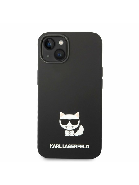Karl Lagerfeld Karl Lagerfeld Liquid Silicone Choupette Stražnji Poklopac za iPhone 14 Plus Black