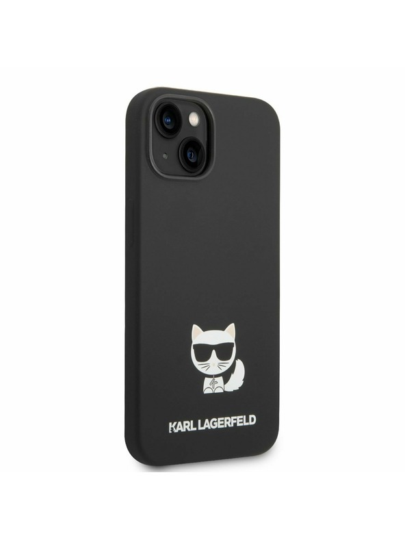 Karl Lagerfeld Karl Lagerfeld Liquid Silicone Choupette Stražnji Poklopac za iPhone 14 Plus Black