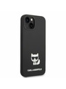 Karl Lagerfeld Karl Lagerfeld Liquid Silicone Choupette Stražnji Poklopac za iPhone 14 Plus Black