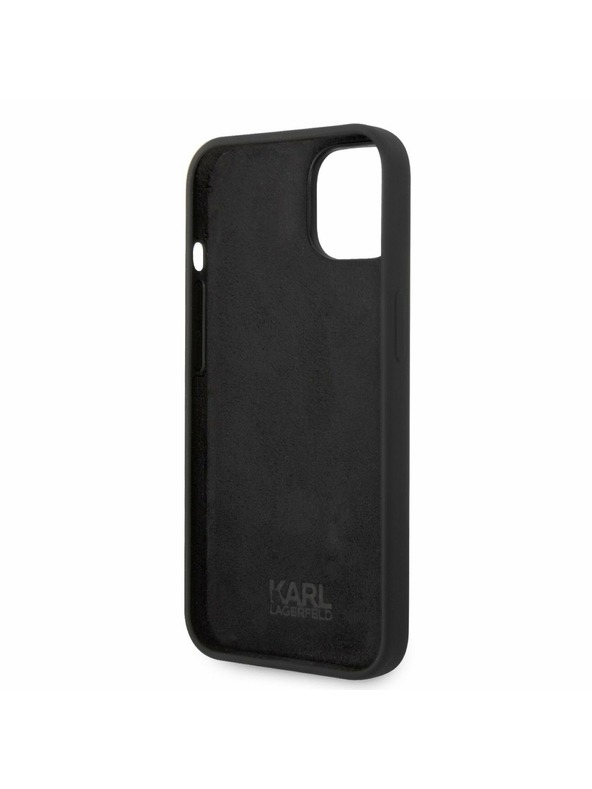 Karl Lagerfeld Karl Lagerfeld Liquid Silicone Choupette Stražnji Poklopac za iPhone 14 Plus Black
