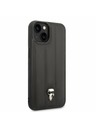 Karl Lagerfeld Karl Lagerfeld Quilted Puffy Ikonik Logo Stražnji Poklopac za iPhone 14 Plus Black