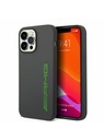 AMG AMG Liquid Silicone Green Logo Stražnji Poklopac za iPhone 14 Pro Grey