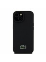 Lacoste Lacoste Iconic Petit Pique Woven Logo Magsafe Stražnji Poklopac za iPhone 15 Black