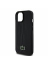 Lacoste Lacoste Iconic Petit Pique Woven Logo Magsafe Stražnji Poklopac za iPhone 15 Black