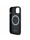 Lacoste Lacoste Iconic Petit Pique Woven Logo Magsafe Stražnji Poklopac za iPhone 15 Black