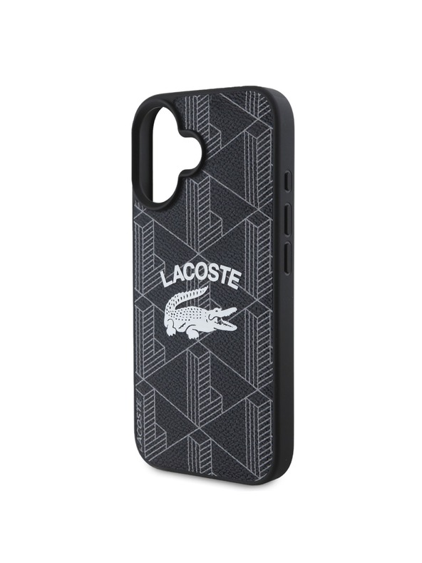 Lacoste Lacoste Blend Monogram MagSafe Stražnji Poklopac za iPhone 16 Black