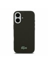 Lacoste Lacoste PVC Iconic Petit Pique Metal Logo MagSafe Stražnji Poklopac za iPhone 16 Black