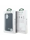 Lacoste Lacoste PVC Iconic Petit Pique Metal Logo MagSafe Stražnji Poklopac za iPhone 16 Black