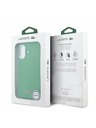 Lacoste Lacoste PVC Iconic Petit Pique Metal Logo MagSafe Stražnji Poklopac za iPhone 16 Estragon Green