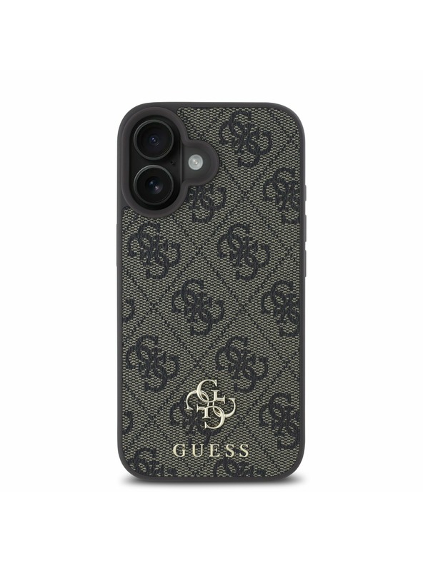 Guess Guess PU 4G Small Metal Logo MagSafe Stražnji Poklopac za iPhone 16 Plus Brown