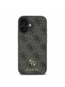 Guess Guess PU 4G Small Metal Logo MagSafe Stražnji Poklopac za iPhone 16 Plus Brown