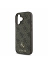 Guess Guess PU 4G Small Metal Logo MagSafe Stražnji Poklopac za iPhone 16 Plus Brown
