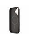 Guess Guess PU 4G Small Metal Logo MagSafe Stražnji Poklopac za iPhone 16 Plus Brown