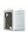 Guess Guess PU 4G Small Metal Logo MagSafe Stražnji Poklopac za iPhone 16 Plus Brown