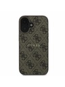 Guess Guess PU 4G Classic Logo MagSafe Stražnji Poklopac za iPhone 16 Plus Brown