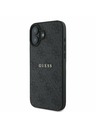 Guess Guess PU 4G Classic Logo MagSafe Stražnji Poklopac za iPhone 16 Plus Black
