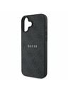 Guess Guess PU 4G Classic Logo MagSafe Stražnji Poklopac za iPhone 16 Plus Black