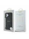 Guess Guess PU 4G Classic Logo MagSafe Stražnji Poklopac za iPhone 16 Plus Black