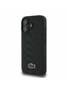 Lacoste Lacoste Iconic Petit Pique Woven Logo MagSafe Stražnji Poklopac za iPhone 16 Plus Black