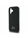 Lacoste Lacoste Iconic Petit Pique Woven Logo MagSafe Stražnji Poklopac za iPhone 16 Plus Black