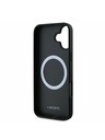 Lacoste Lacoste Iconic Petit Pique Woven Logo MagSafe Stražnji Poklopac za iPhone 16 Plus Black
