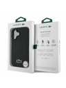 Lacoste Lacoste Iconic Petit Pique Woven Logo MagSafe Stražnji Poklopac za iPhone 16 Plus Black