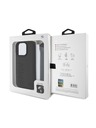 BMW BMW Leather Signature and Strap Stražnji Poklopac za iPhone 16 Pro Black