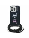Karl Lagerfeld Karl Lagerfeld IML Crossbody K&CH Heads Stražnji Poklopac za iPhone 16 Pro Black