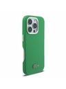 Lacoste Lacoste PVC Iconic Petit Pique Metal Logo MagSafe Stražnji Poklopac za iPhone 16 Pro Estragon Green