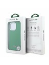 Lacoste Lacoste PVC Iconic Petit Pique Metal Logo MagSafe Stražnji Poklopac za iPhone 16 Pro Estragon Green