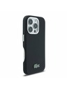 Lacoste Lacoste PVC Iconic Petit Pique Metal Logo MagSafe Stražnji Poklopac za iPhone 16 Pro Black