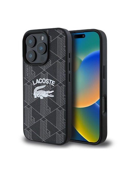Lacoste Lacoste Blend Monogram MagSafe Stražnji Poklopac za iPhone 16 Pro Black