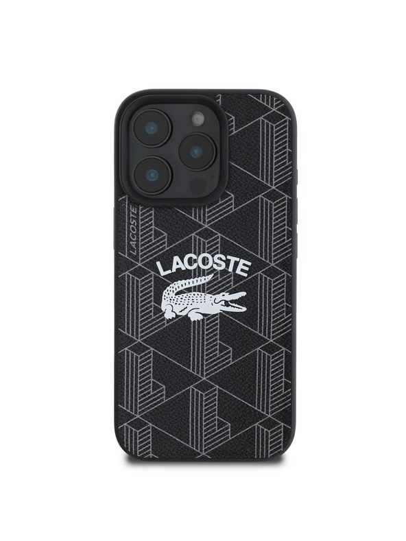 Lacoste Lacoste Blend Monogram MagSafe Stražnji Poklopac za iPhone 16 Pro Black