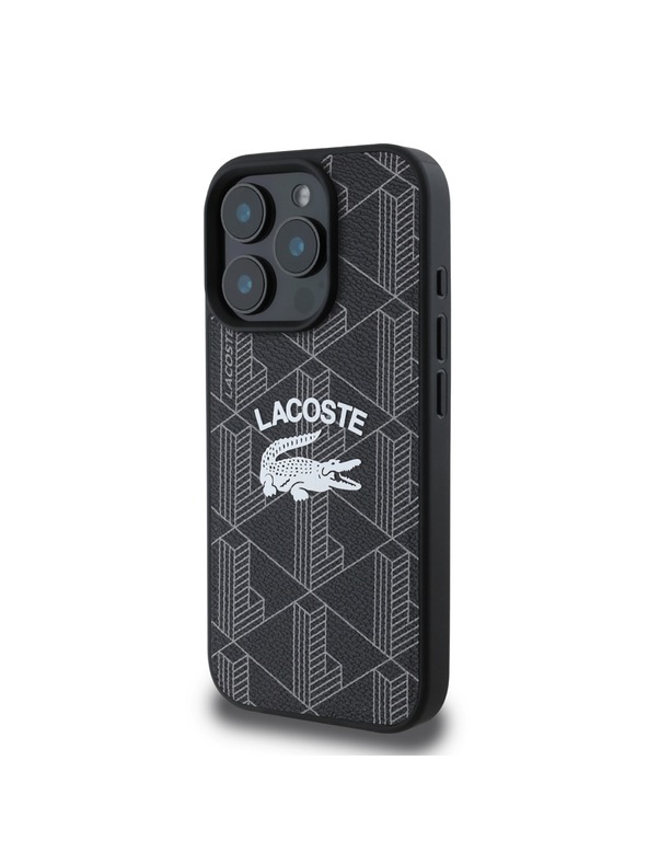 Lacoste Lacoste Blend Monogram MagSafe Stražnji Poklopac za iPhone 16 Pro Black